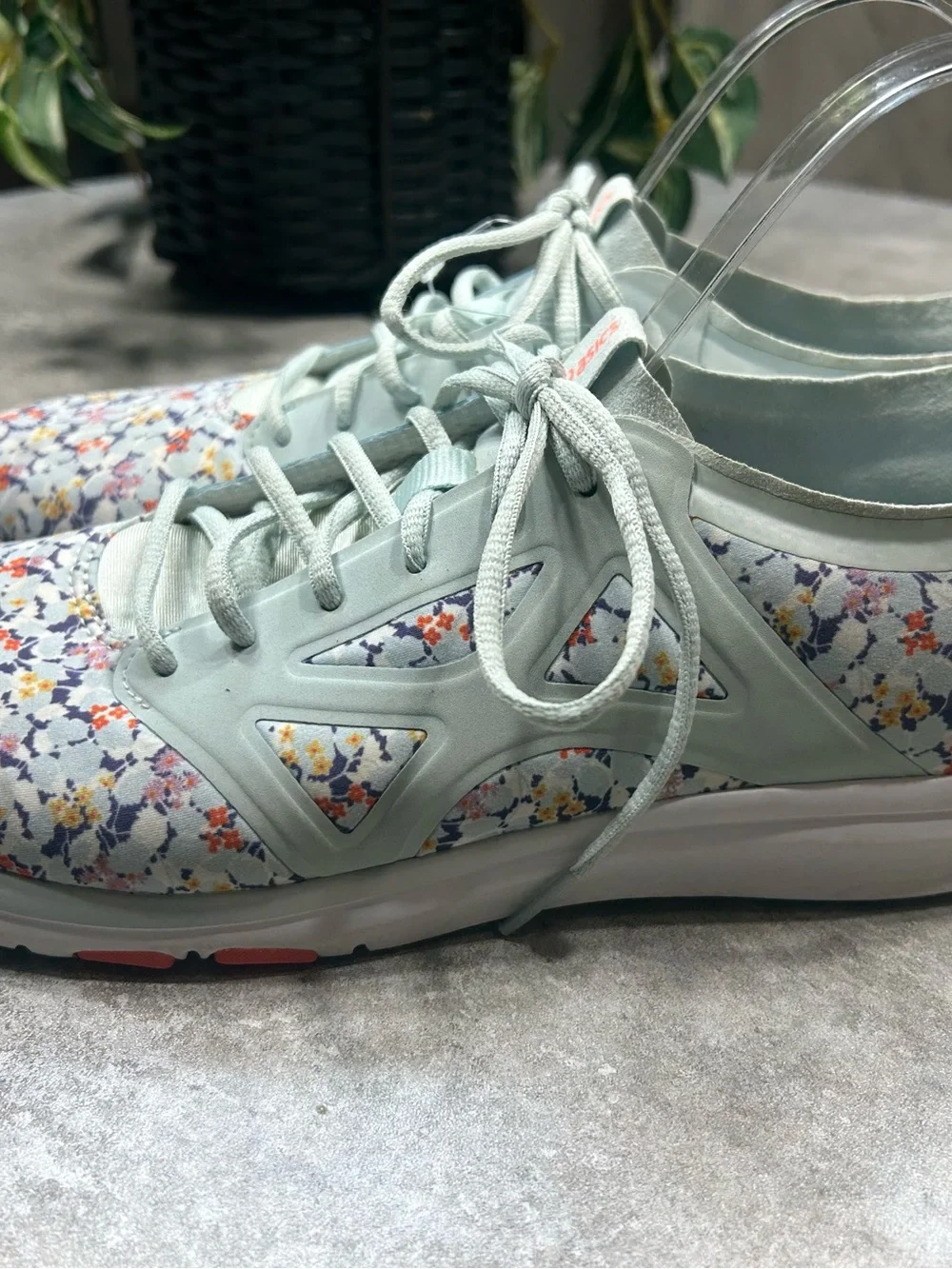 ASICS Fit Yui Women’s Size 10 Shoes Sneakers Casual Athletic Floral Mint Green